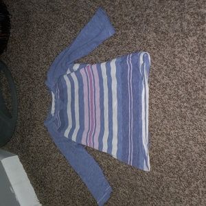 Cherokee Shirt: M (Girls), Blue, White, and Pink